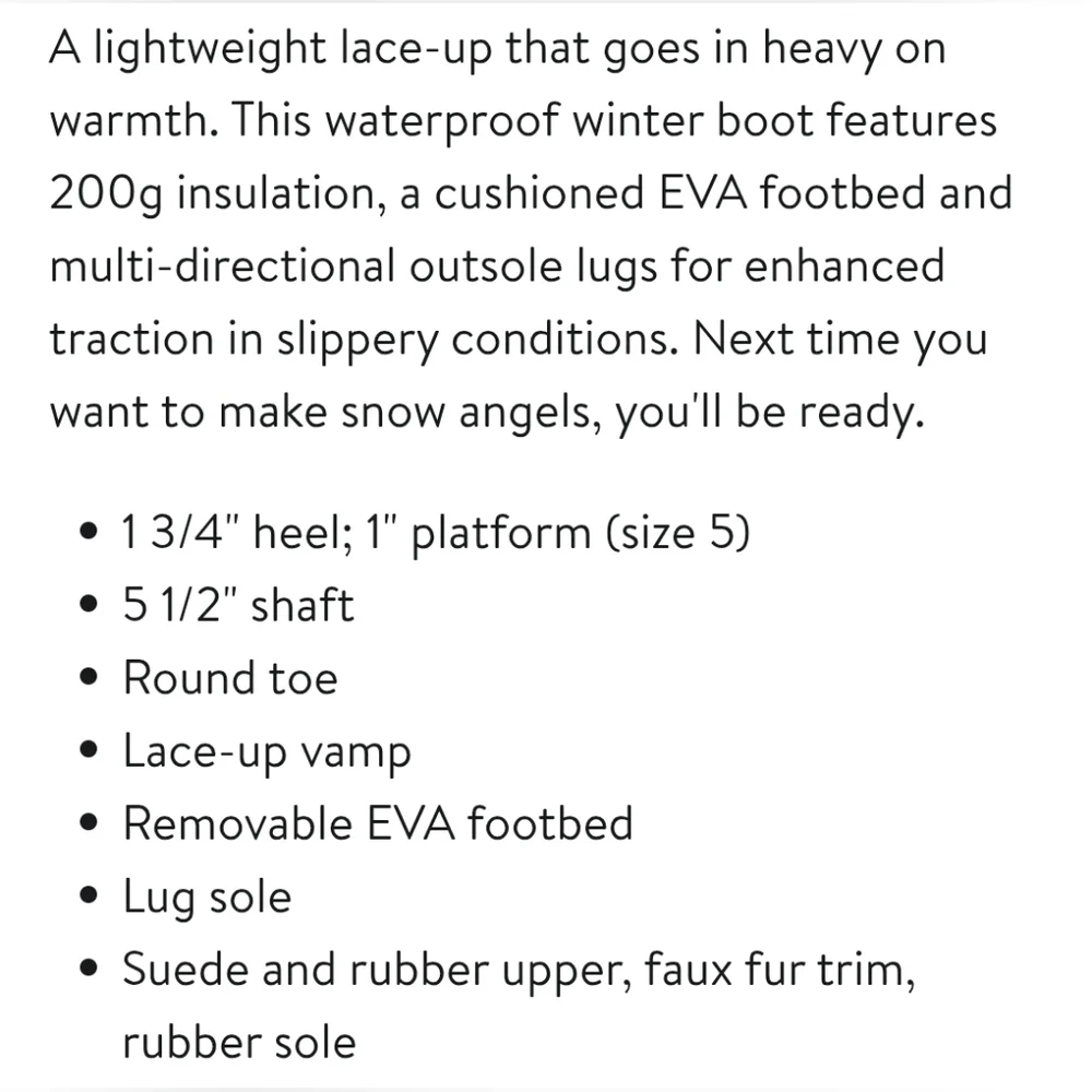 Sorel Snow Angel Lace-Up Waterproof Boots Size 8 and 7 - Picture 9 of 9